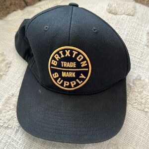 Brixton supply flat brim snap back hat